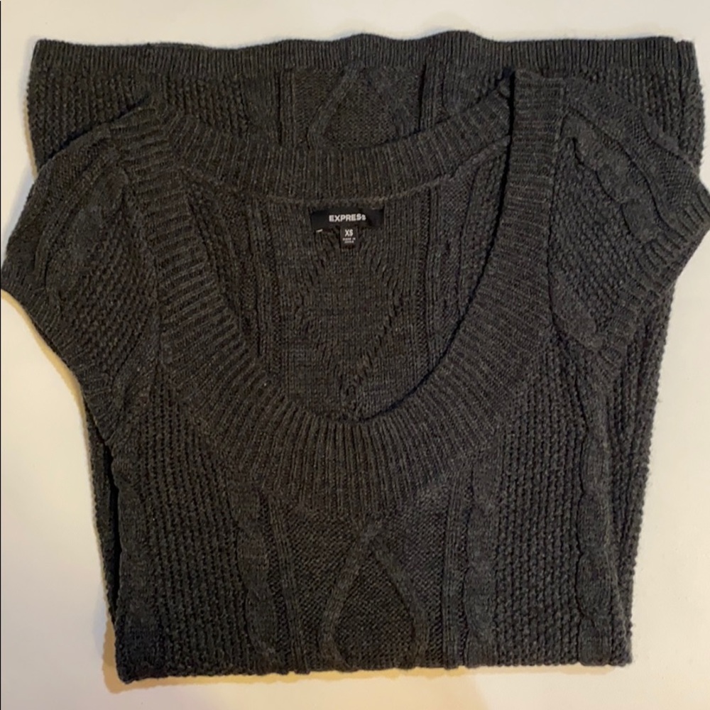 Express knit cap sleeve dress XS